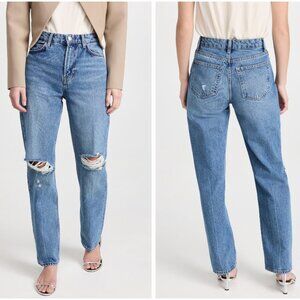 Reformation Selena High Rise Relaxed Jeans Chesapeake Destroy
